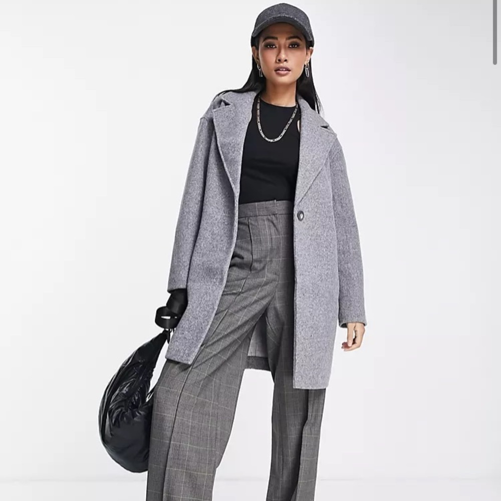 NWT Topshop/ASOS Gray Coat Mid Length